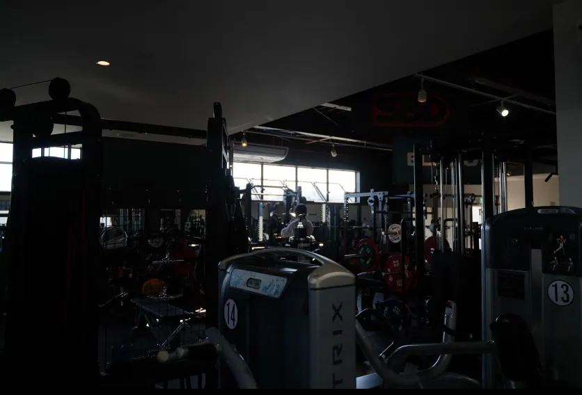 マシンエリアの夜の表情